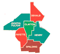 South Atlanta counties